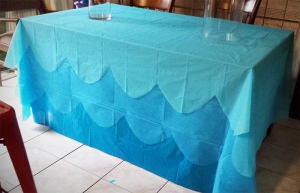 underwater tablecloth